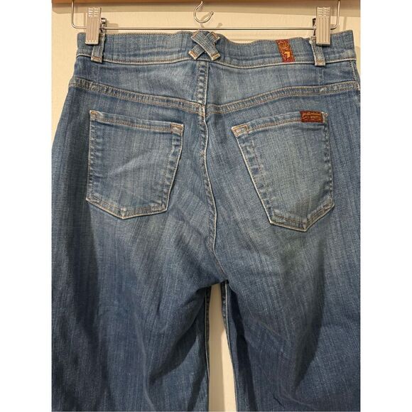 7 for all man kind Women’s lattice pocket culotte Jean - Picture 7 of 8